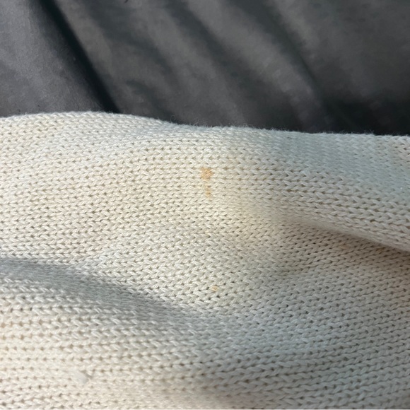 a&m collection vintage sweater Granny Square Vibe Stains Womens Size Medium - Picture 4 of 13